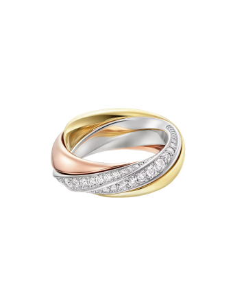 Кольцо Cartier Trinity Half-Paved Ring B4240800
