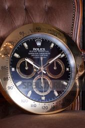 Настенные часы Rolex  Daytona Cosmograph Gold Black Dial