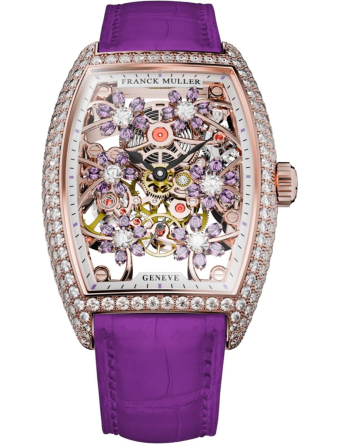 Franck Muller Cintree Curvex Cut Flower 31 x 43 mm 2850 S6 SQT CURVEX CUT FLOWER SA D 5N PURPLE