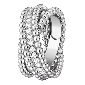 Кольцо Van Cleef & Arpels Perlee Diamonds duo VCARP9XQ00