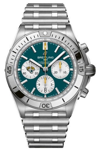 Breitling Chronomat B01 42 mm NFL Jacksonville Jaguars Edition AB01342B1L3A1