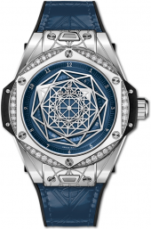 Hublot Big Bang One Click Sang Bleu Steel Blue Diamonds 39 mm 465.SS.7179.VR.1204.MXM19