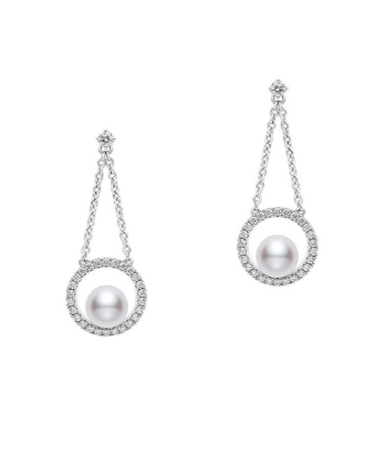 Серьги Mikimoto Circle Pierced Earrings PYE-5502PU