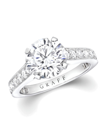 Кольцо для помолвки Graff Flame Round Diamond Engagement Ring RPV01