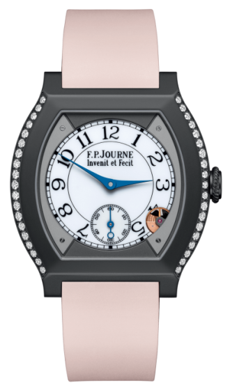 F.P. Journe Elegante 40 mm Titalyt® 2 Rows of Diamonds Powder Rose