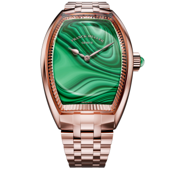 Franck Muller Curvex CX Mineral 30 x 44 mm CX 24 QZ MINERAL MALACHITE