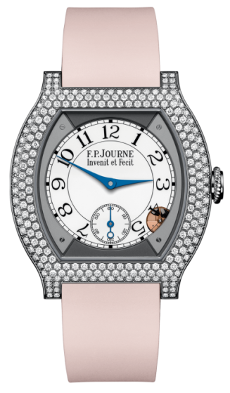 F.P. Journe Elegante 40 mm Titanium 12 Rows of Diamonds Powder Rose