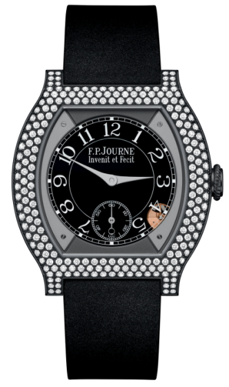 F.P. Journe Elegante 40 mm Titalyt® 12 Rows of Diamonds Black