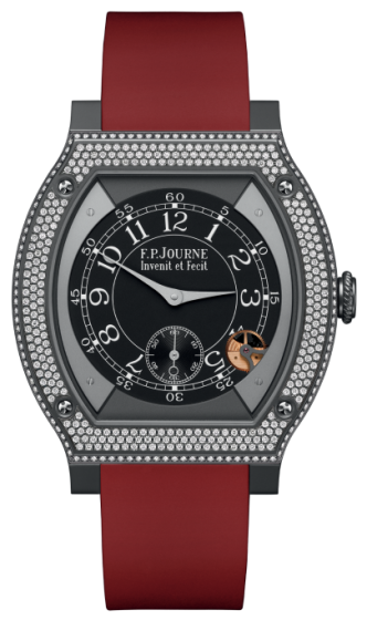 F.P. Journe Elegante 48 mm Titalyt® Set With Diamonds Burgundy