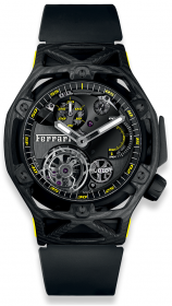 Hublot Techframe Ferrari Tourbillon Chronograph Carbon Yellow 45 mm 408.QU.0129.RX