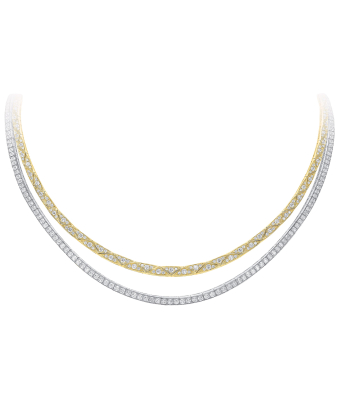 Колье Graff Laurence Graff Signature Faceted Double-Strand Chain Necklace RGN1024