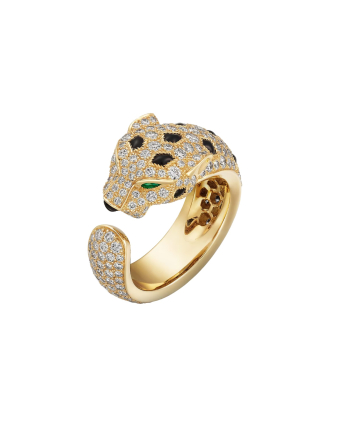 Кольцо Cartier Panthere de Cartier Half-Paved Ring Medium Model N4767700