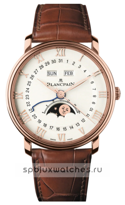 Blancpain Villeret Quantieme Complet 40 mm 6654 3642 55B