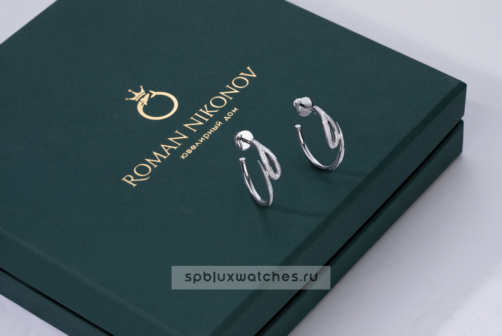 Серьги Roman Nikonov "Морозная Кащеева игла" RN010231