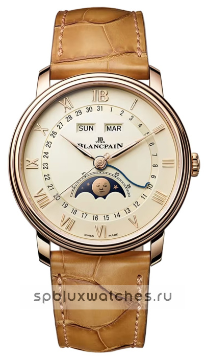 Blancpain Villeret Quantieme Complet 40.2 mm 6654N 3642 55B