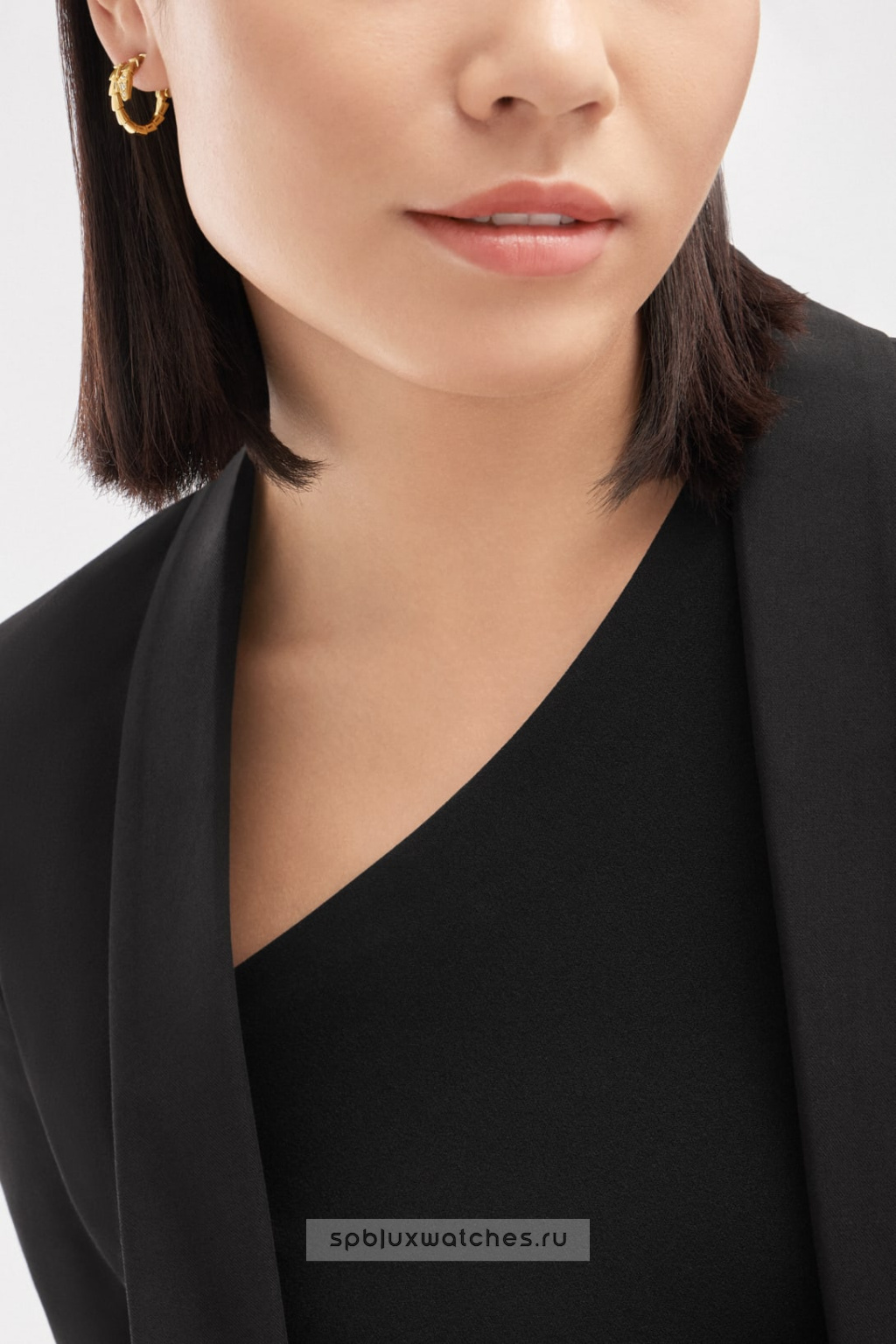 Серьги Bvlgari Serpenti Viper Hoop Earrings 360444