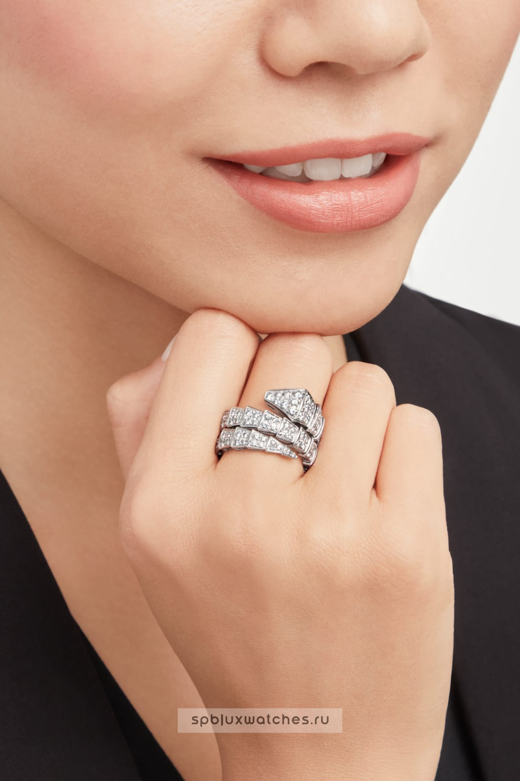 Кольцо Bvlgari Serpenti Viper Two-Coil Ring 345226