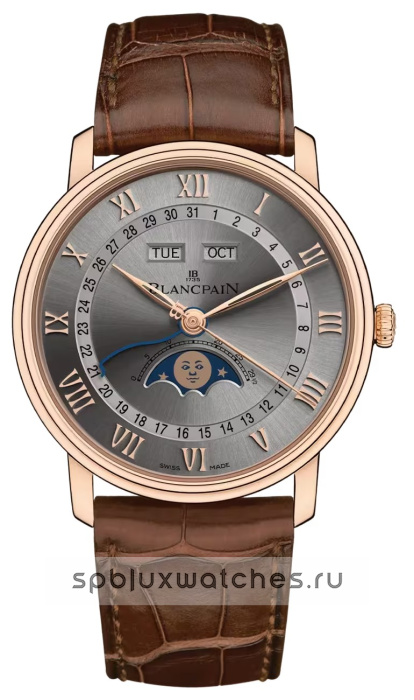 Blancpain Villeret Quantieme Complet 40 mm 6654 3613 55B