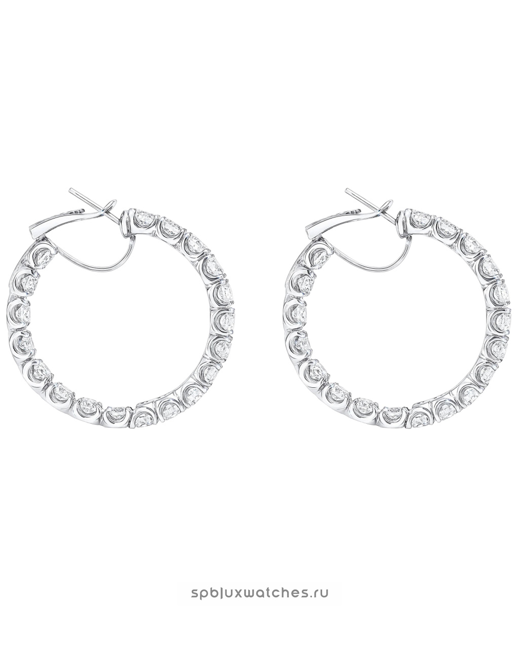 Серьги Graff Classic Graff Round Diamond Hoop Earrings RGE400