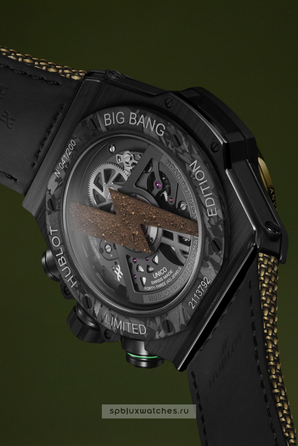 Hublot Big Bang Reloaded Usain Bolt Ceramic Carbon 44 mm 421.CQ.1140.NR.USB26