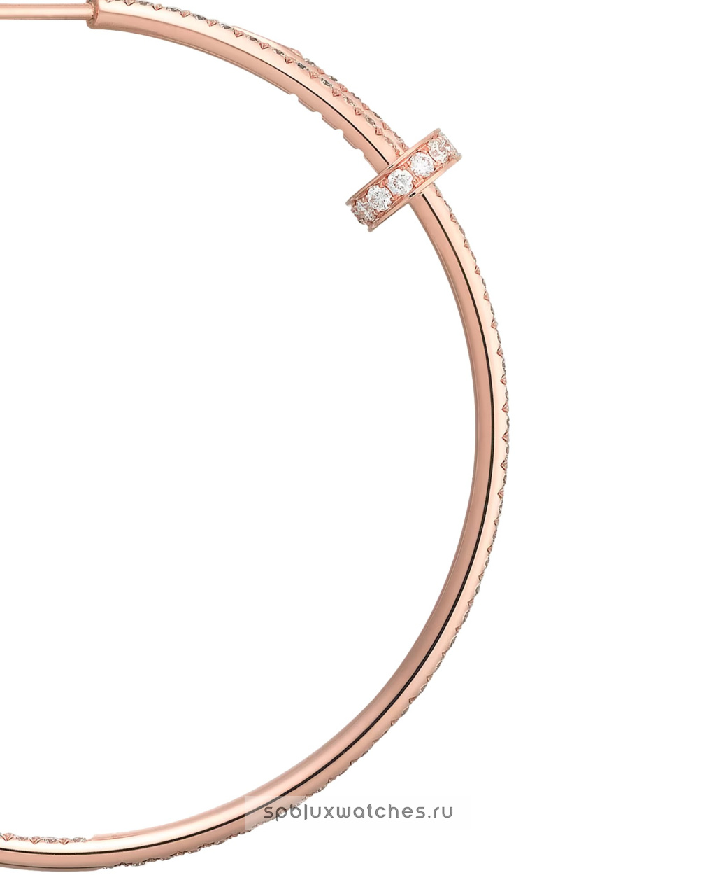 Серьги Cartier Juste un Clou Paved Hoop Earrings Large Model N8515009
