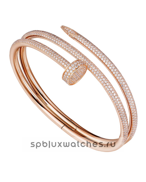 Браслет Cartier Juste un Clou Double Half-Paved Bracelet N6708617