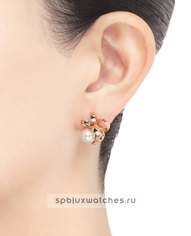 Серьги Mikimoto Jeux de Rubans Pierced Earrings PE-1711PI