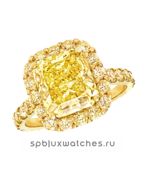 Кольцо для помолвки Graff Icon Radiant Cut Yellow Diamond Engagement Ring RGR647