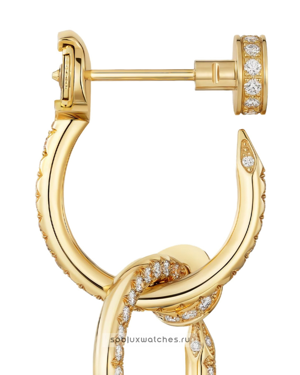 Серьги Cartier Juste un Clou Double Paved Earrings N8515271