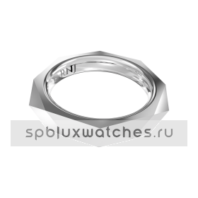 Обручальное кольцо "Геометрия" Roman Nikonov RBJWB102W/B1M