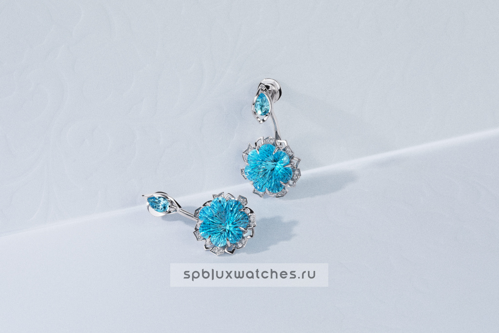 Серьги Roman Nikonov “Каменный цветок” RN280051