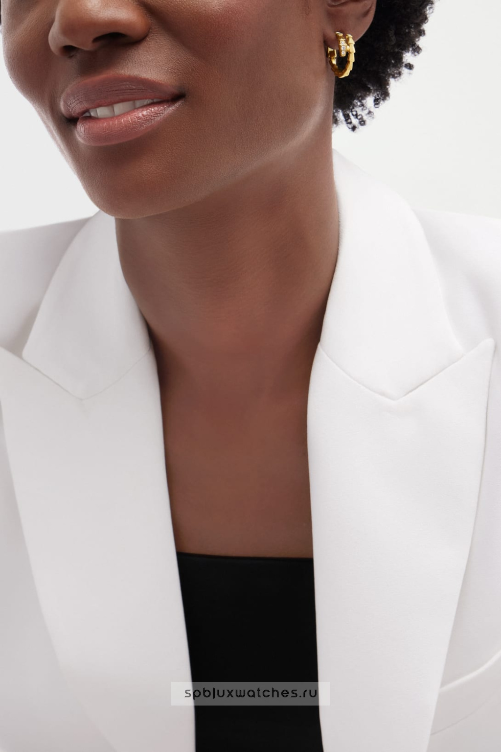 Серьги Bvlgari Serpenti Viper Hoop Earrings 360444