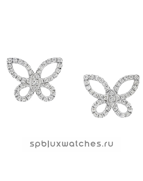 Серьги Graff Mini Butterfly Silhouette Diamond Earrings RGE1810