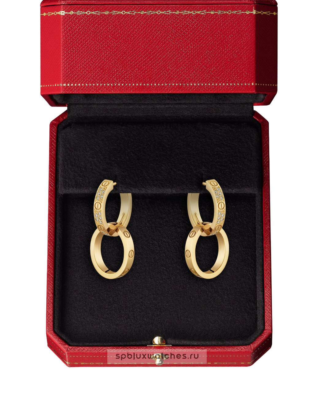 Серьги Cartier Love Earrings Multiwear Half-Paved N8515241