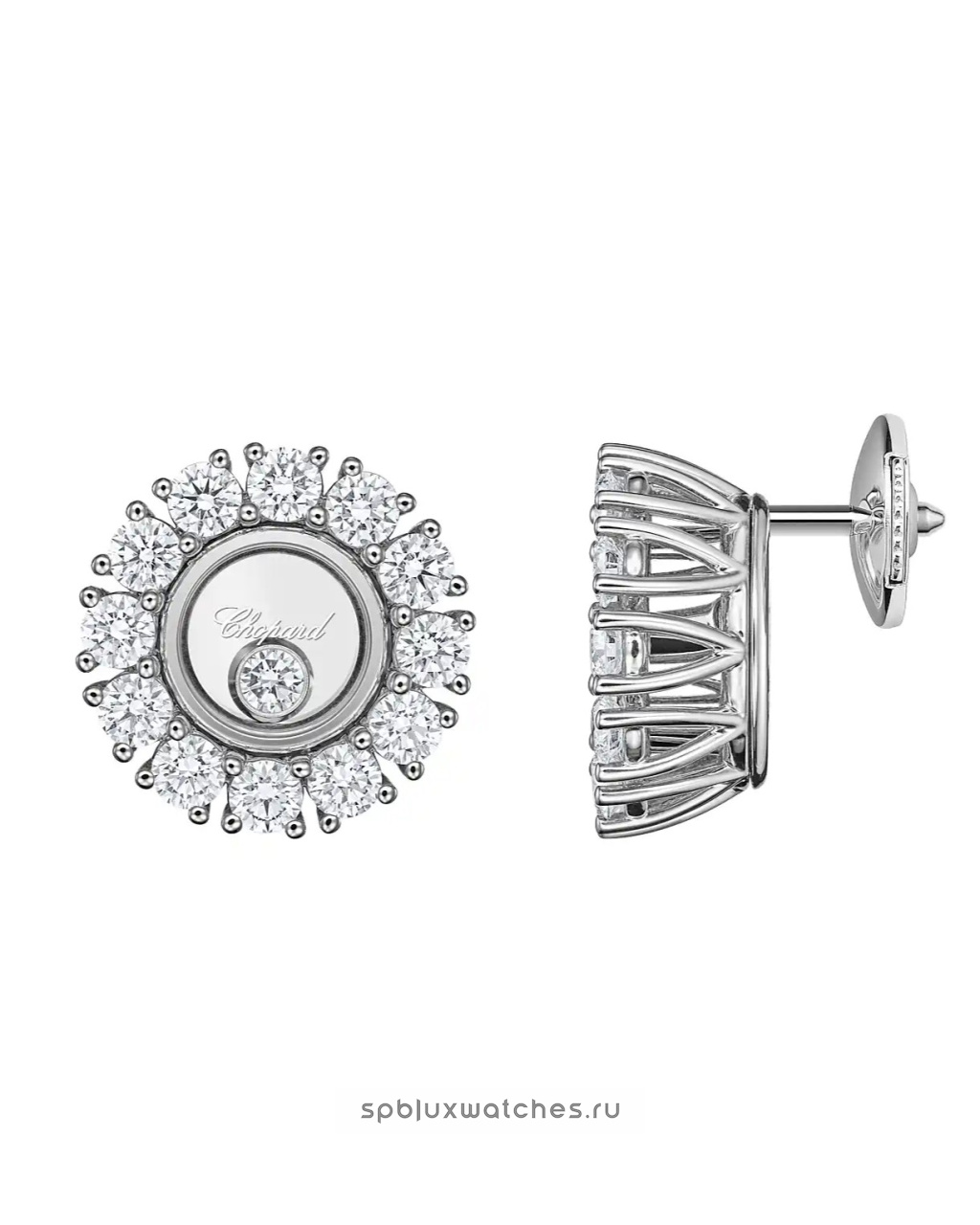 Серьги Chopard Happy Diamonds Icons Joaillerie Earrings 83A609-1001