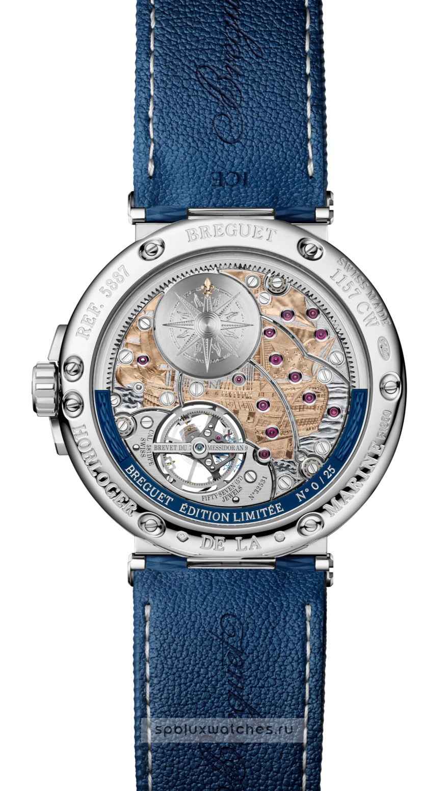 Breguet Marine Tourbillon Equation Marchante 5887 43.9 mm 5887PT/YS/5WVSL