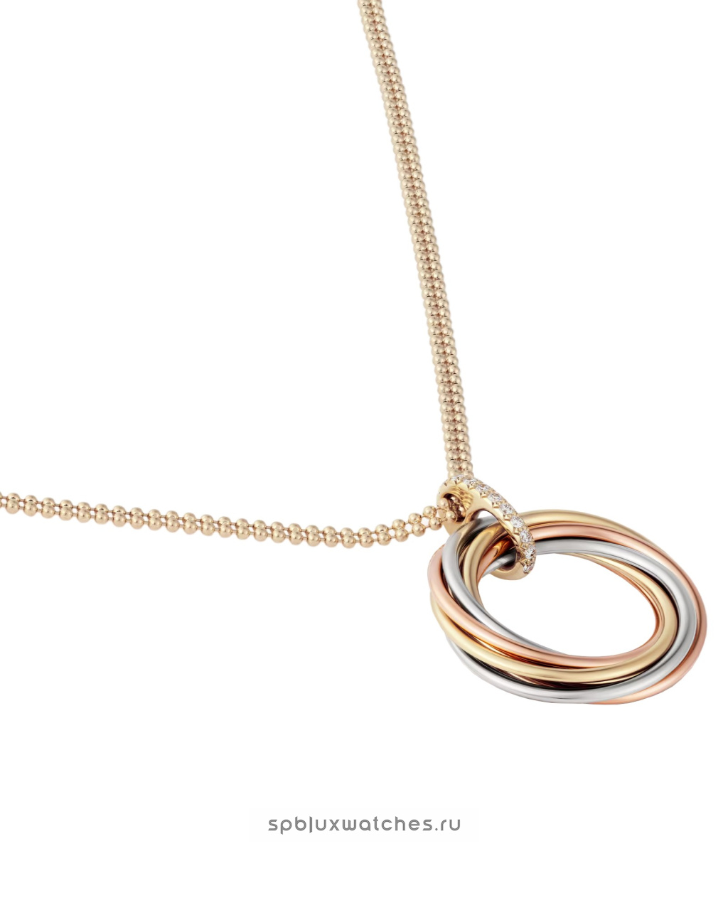 Подвеска Cartier Trinity Seven Rows Diamonds Pendant B7224806
