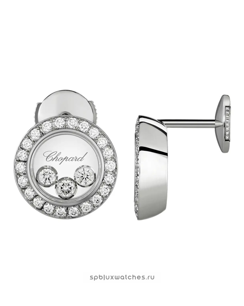 Серьги Chopard Happy Diamonds Icons Earrings 83A018-1201