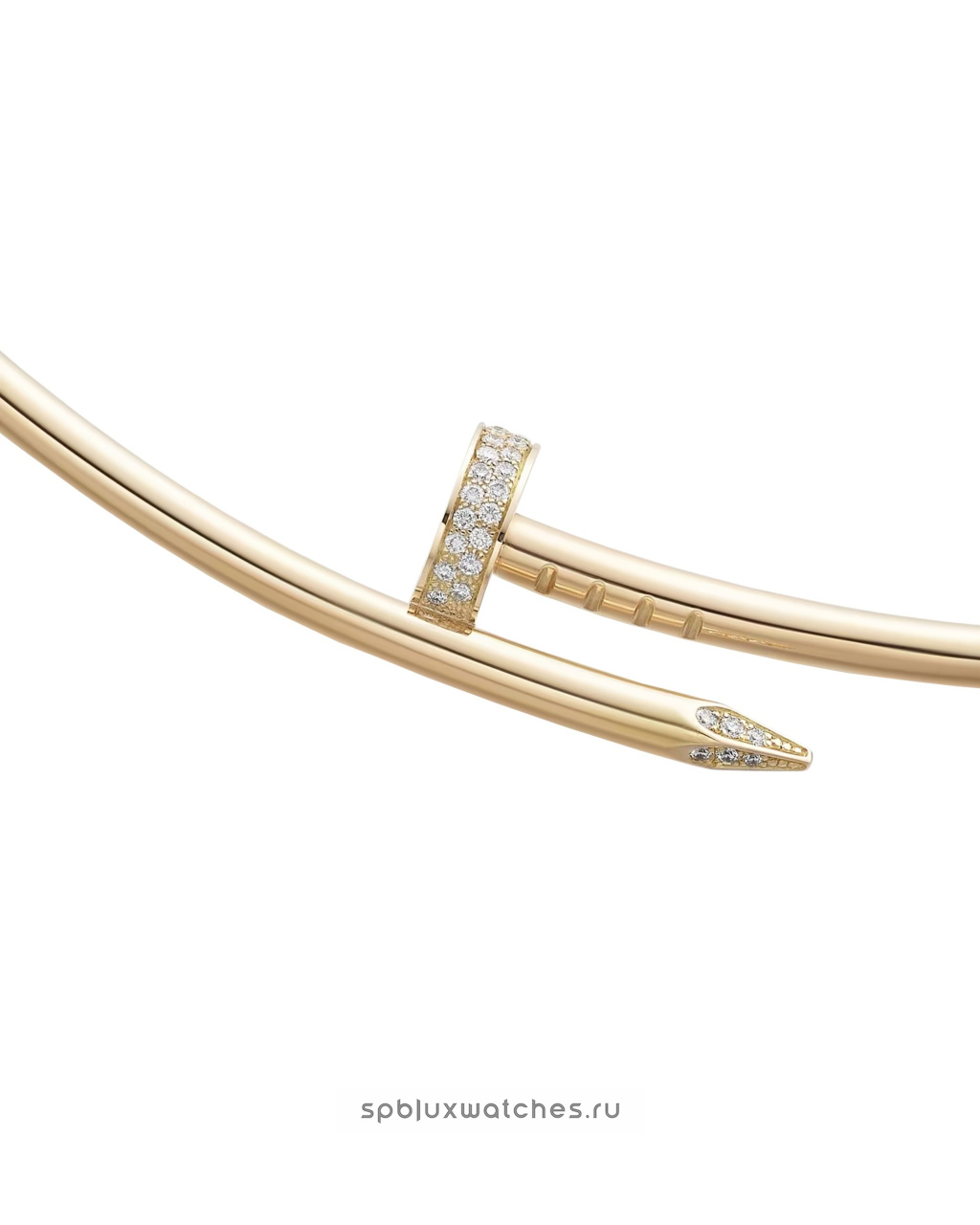 Колье Cartier Juste un Clou Diamonds Torque Necklace Small Model N7424422