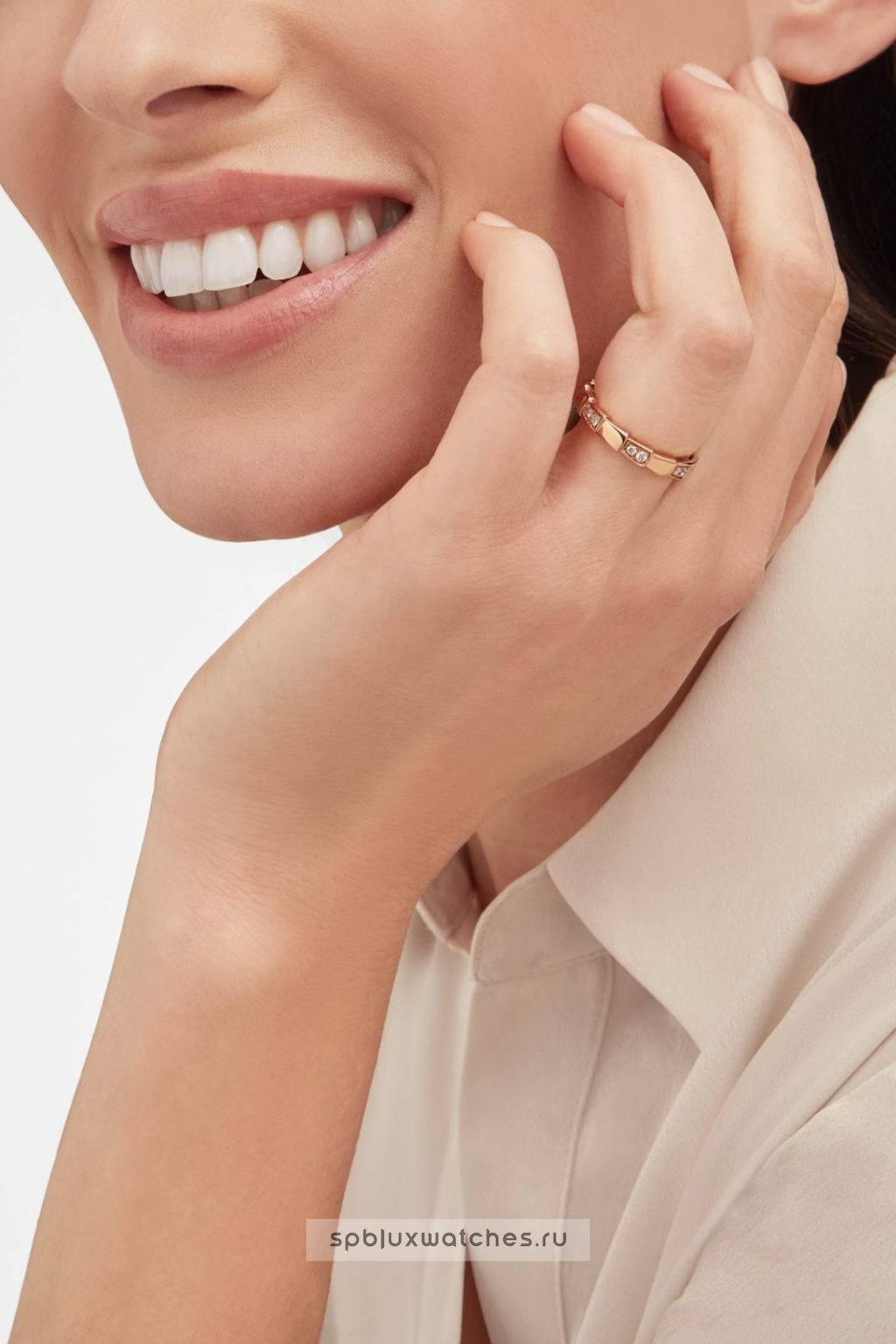 Обручальное кольцо Bvlgari Serpenti Viper Wedding Band Ring 353258