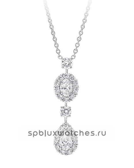 Подвеска Graff Icon Oval and Pear Shape Diamond Drop Necklace RGP768