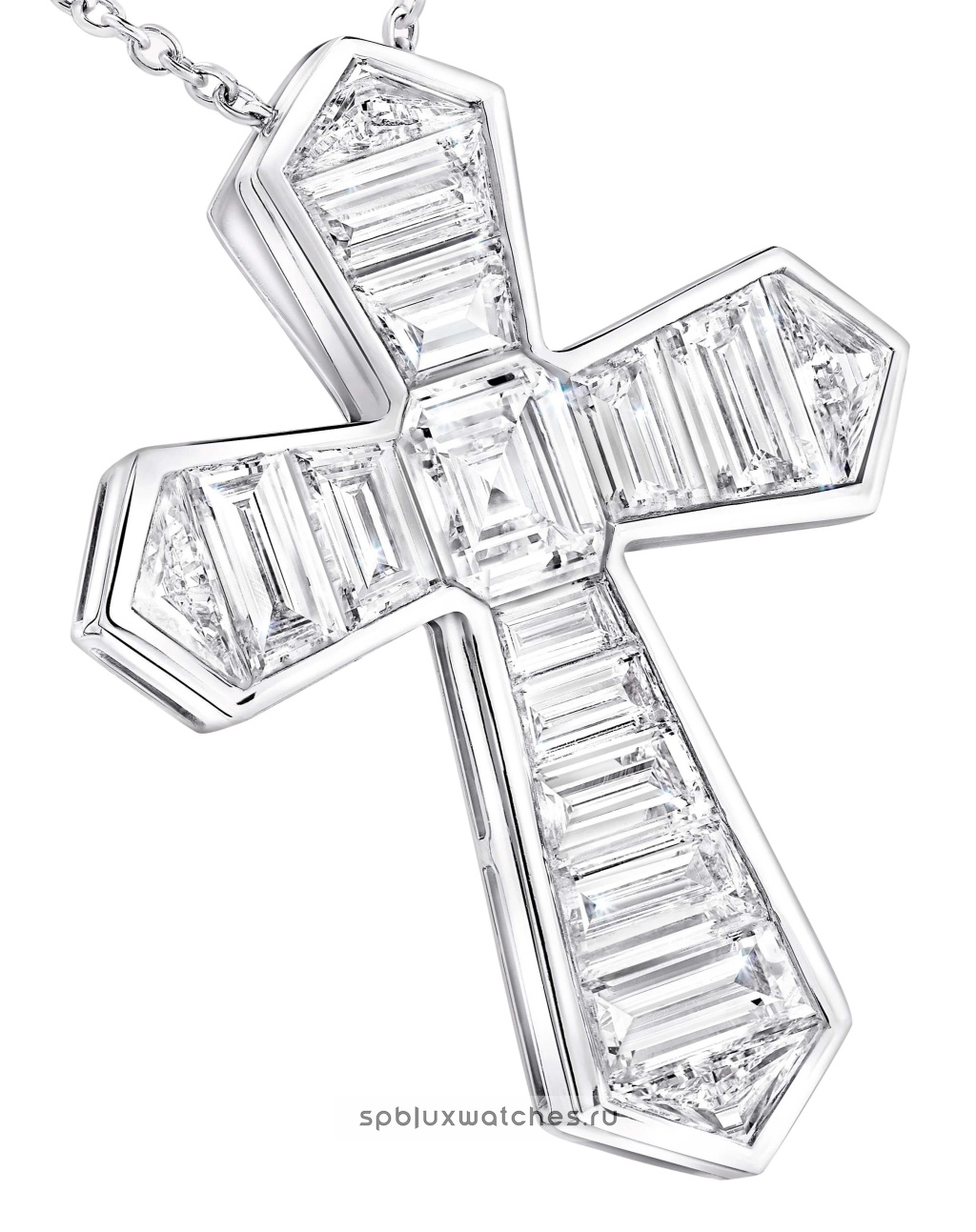 Крест Graff Classic Graff Baguette Cut Diamond Cross Pendant RGP002