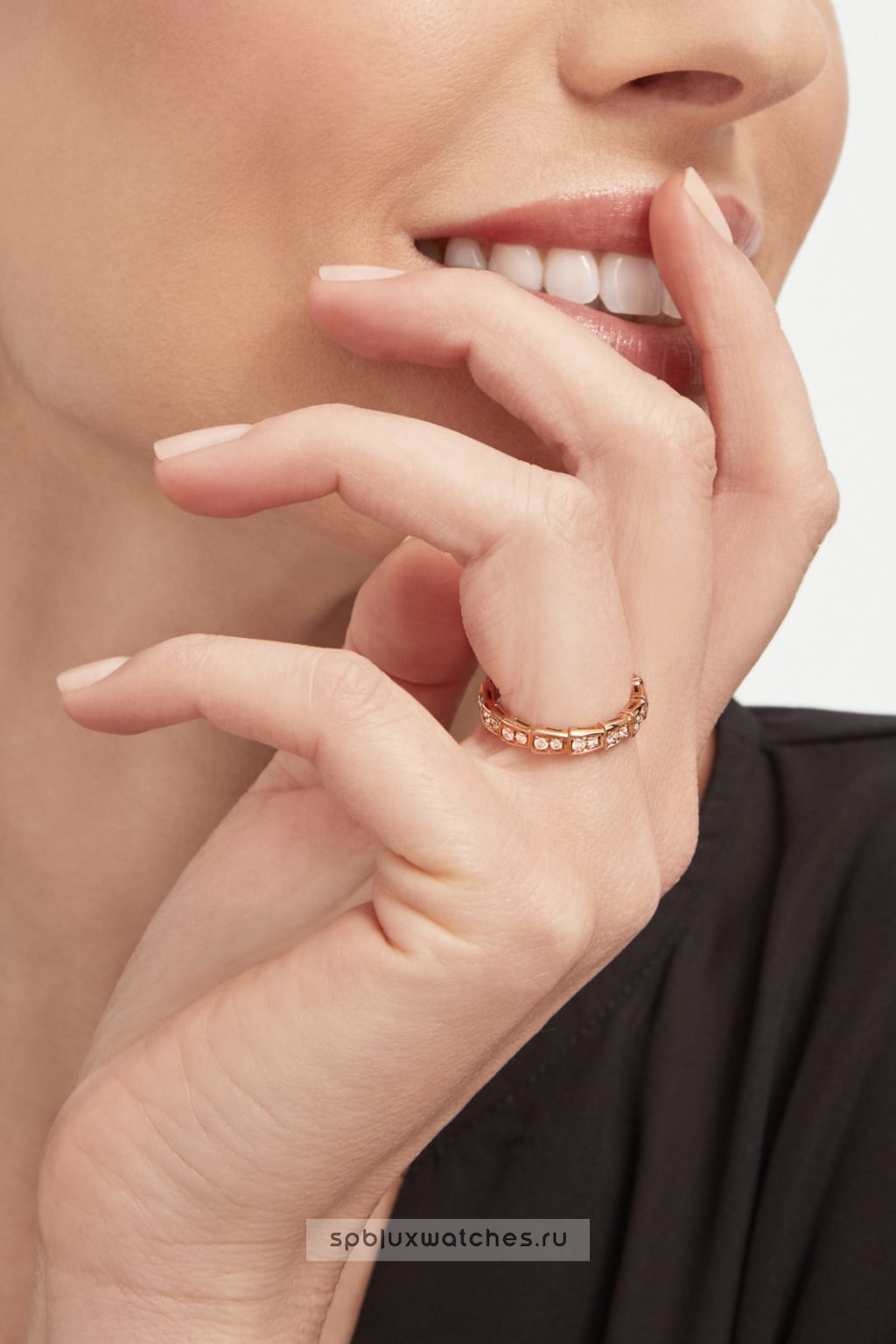 Обручальное кольцо Bvlgari Serpenti Viper Wedding Band Ring 349701