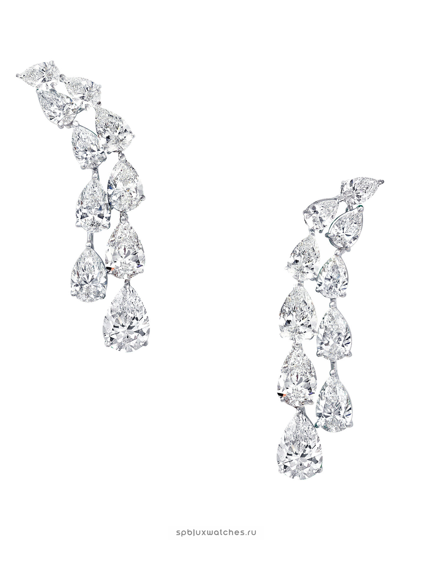 diamond earrings pear