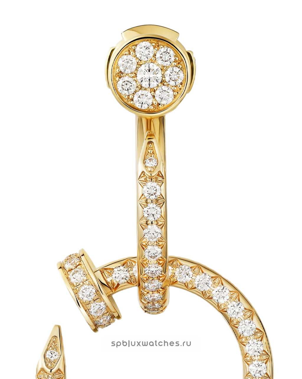 Серьги Cartier Juste un Clou Double Paved Earrings N8515271