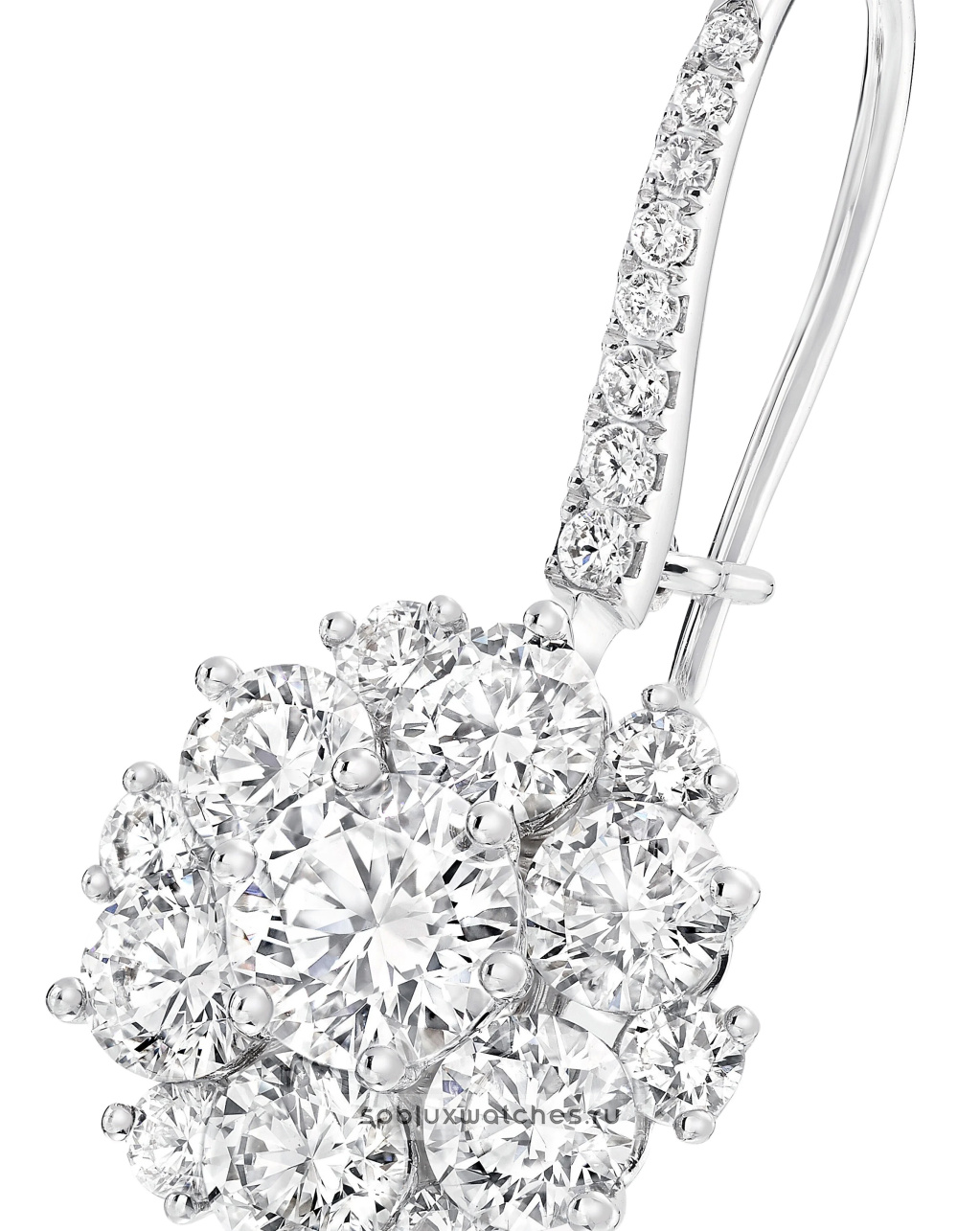 Серьги Graff Classic Graff Round Diamond Cluster Earrings RGE1520