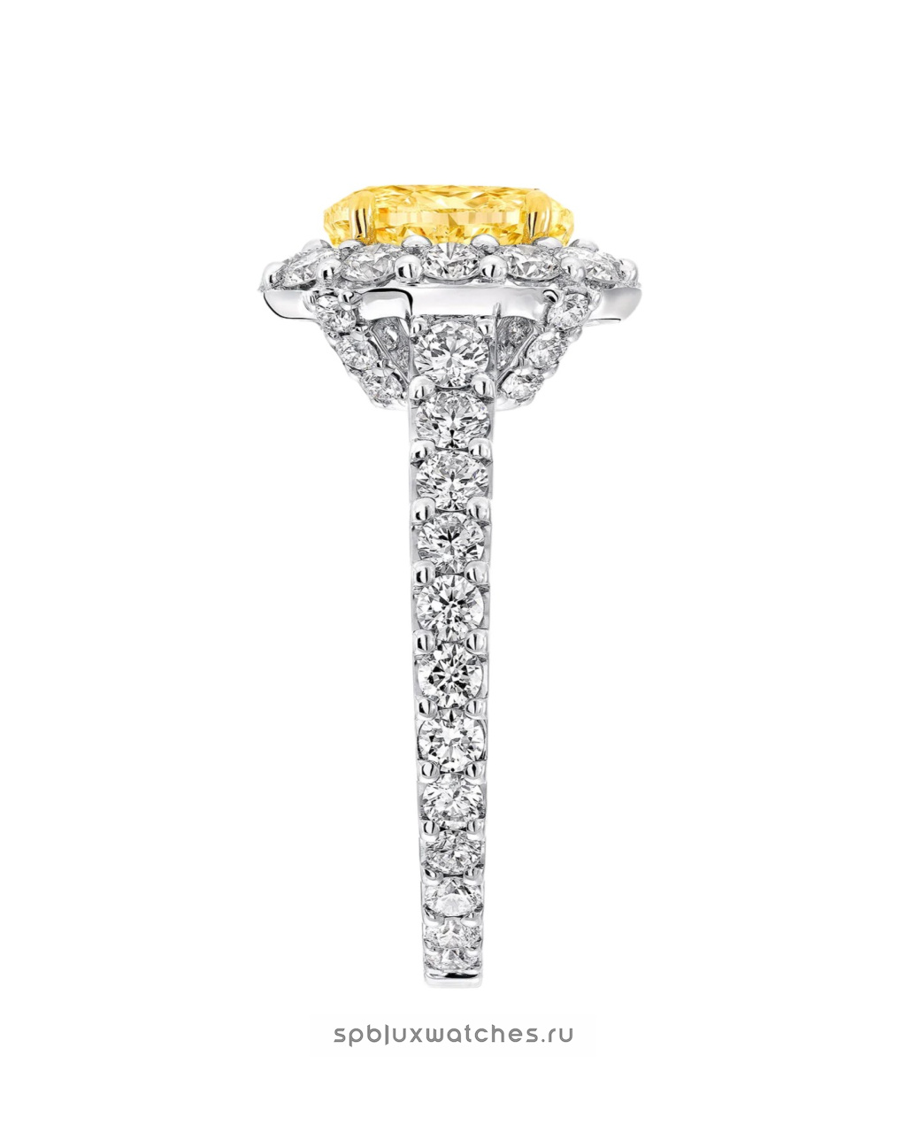 Кольцо для помолвки Graff Icon Oval Yellow and White Diamond Engagement Ring RGR734