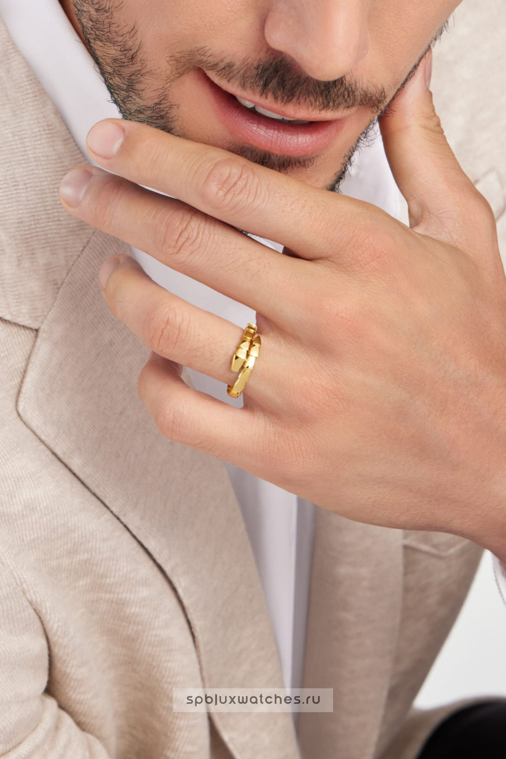 Кольцо Bvlgari Serpenti Viper One-Coil Ring 358642