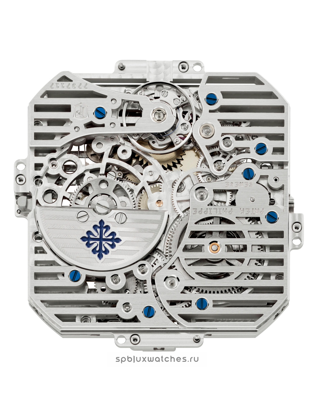 Купить patek philippe cubitus perpetual calendar skeleton 45 mm