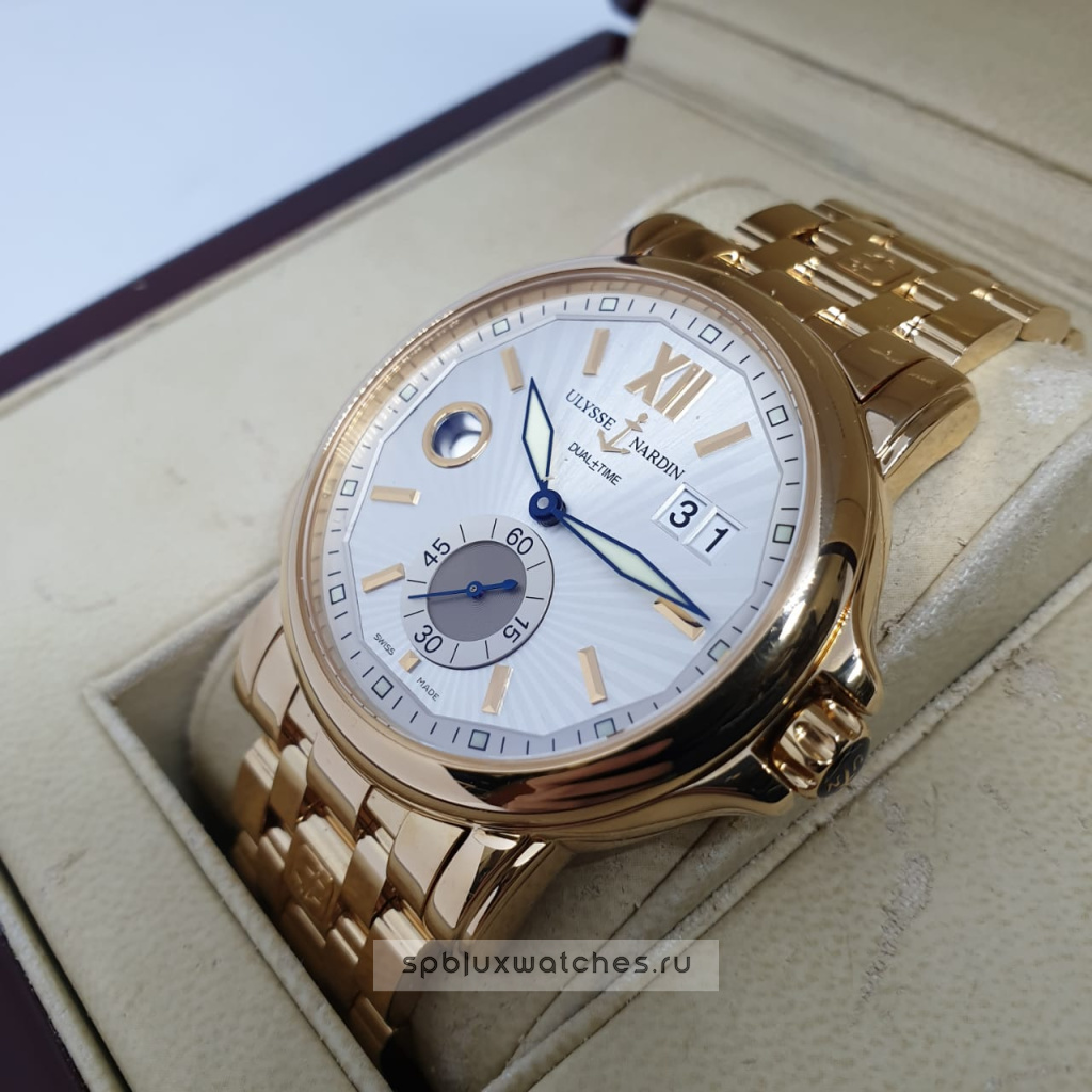 ulysse nardin dual time 42 mm 246 55 8 31